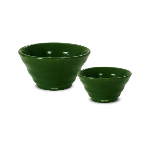 Ceramic Cone Katory Rippled Palam Green